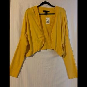 Ashley Stewart Long Ribbed Sleeve Sweater Shrug Size 22/24